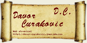 Davor Curaković vizit kartica